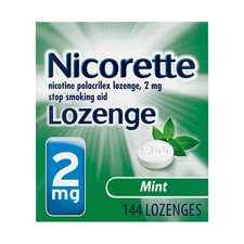 Smoking Cessation Aid Nicorette Mint Lozenges 2mg 144 Count