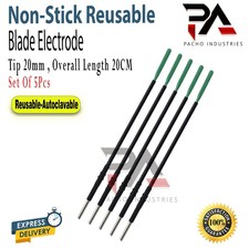 Ellman Surgitron ESU Elettrodo Lama Antiaderente 20cm - Riutilizzabile Autoclavabile CE