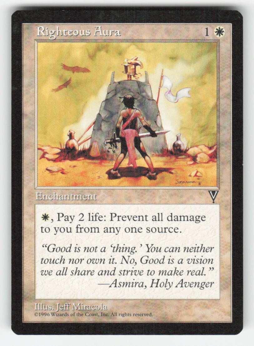1997 Righteous Aura Visions MTG