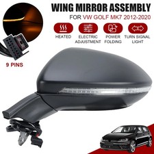 For VW Golf MK7 2012-2020 Door Wing Mirror Electric Power Folding Left Passenger