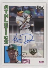 2019 Topps 1984 Baseball 150th Anniversary 120/150 Khris Davis #84A-KD Auto 0c6
