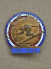 Insigne, broche ESF école de ski Français " Les Gets " fab A. Augis Lyon