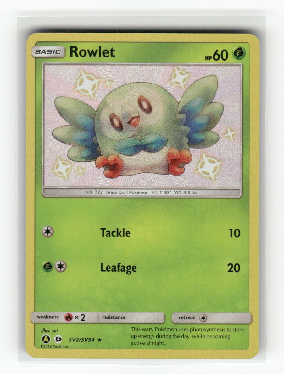 Rowlet - SV2/SV94 - Hidden Fates: Shiny Vault - Pokemon-NM