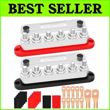 High Conductivity 600A Power Distribution Block with Protective Cover for Safety