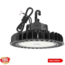 LED UFO High Bay Lights 250W 36,250lm 1-10V Dimmable 5000K 5' Cable with 110V...