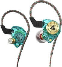Wired Gaming Earbuds, Ak3file in Ear Monitors, Deep Bass Sound Green