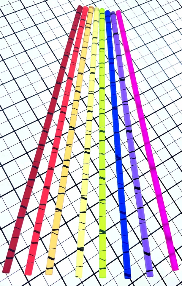 8 DIFFERENT COLOR ACRYLIC PLEXIGLASS PLASTIC ROD 1/4” INCH DIAMETER x 11 1/4" - Image 2 of 4