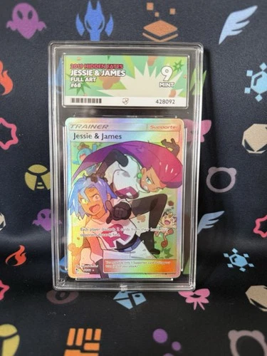 ACE 9 Jessie & James 68/68 2019 Hidden Fates Graded Pokémon Card