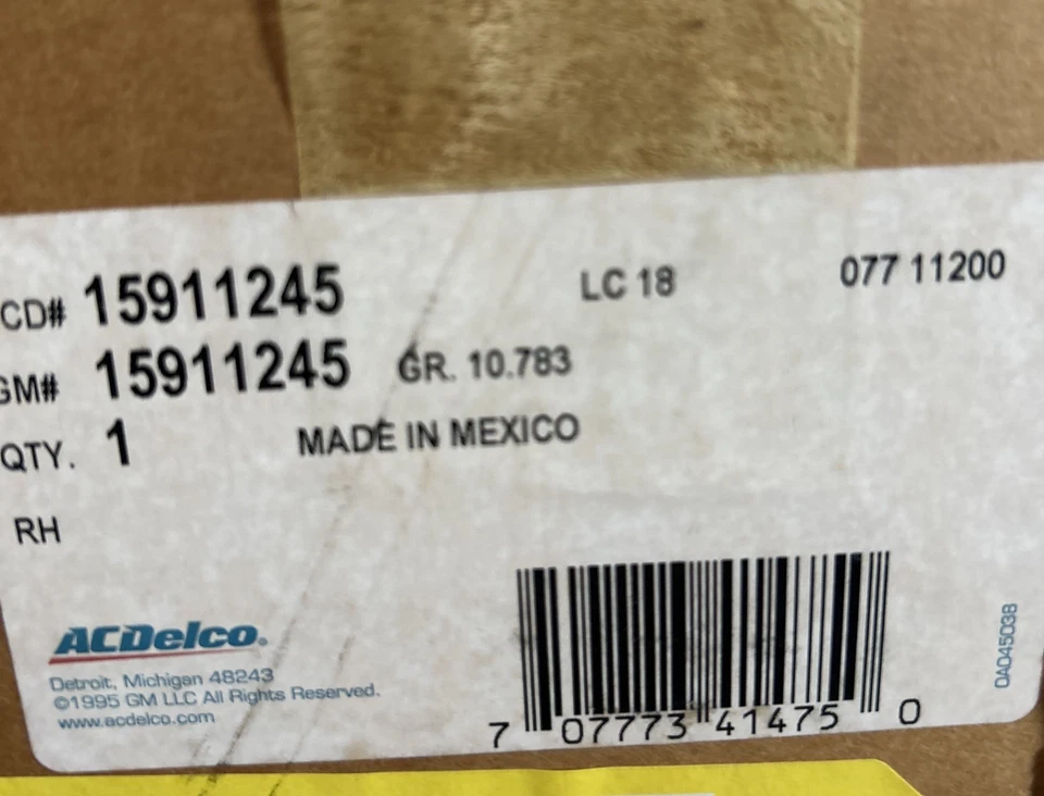 Regulador de ventana de puerta delantera derecha genuino GM 15911245 2001-05 Pontiac Aztek Buick Foto 4 de 4