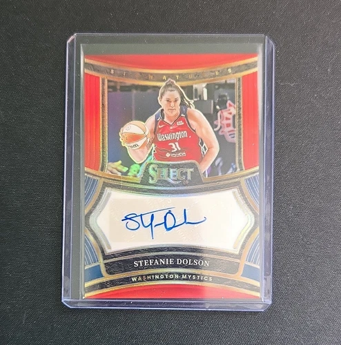 Panini 2025 WNBA Stefanie Dolson Select  Signatures Prizm Auto Mystics  #16/99!