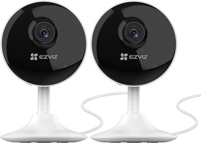 C1C 2er Pack Mini Home Security Camera Indoor, 1080P Wired Wifi Camera, Home