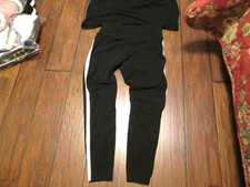 Victoria's Secret Black Short Sleeve Tee with Leggings Set Size XL