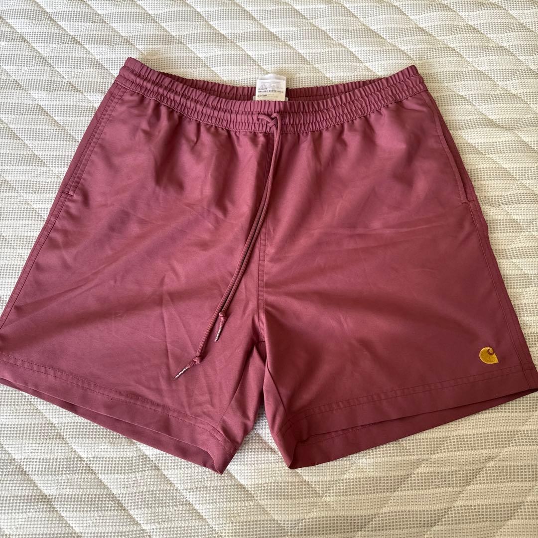 Pantalones cortos de baño Carhartt de poliéster granate talla L casi como nuevos