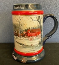 Vtg-1990 Ceramarte-Budweiser Collector's Series "An American Tradition"