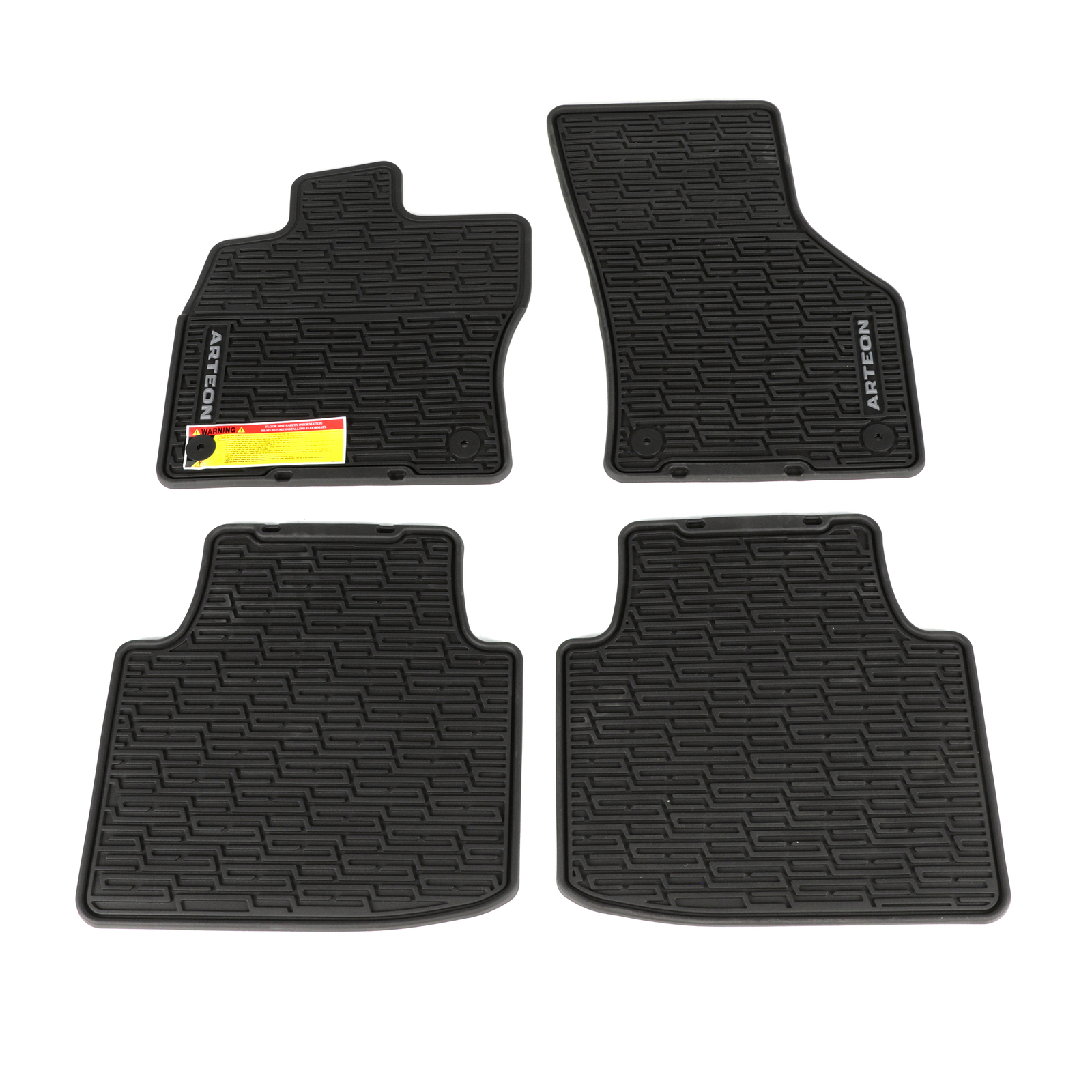 NEW OEM 1921 VW Volkswagen Arteon Black Rubber Front & Rear Monster