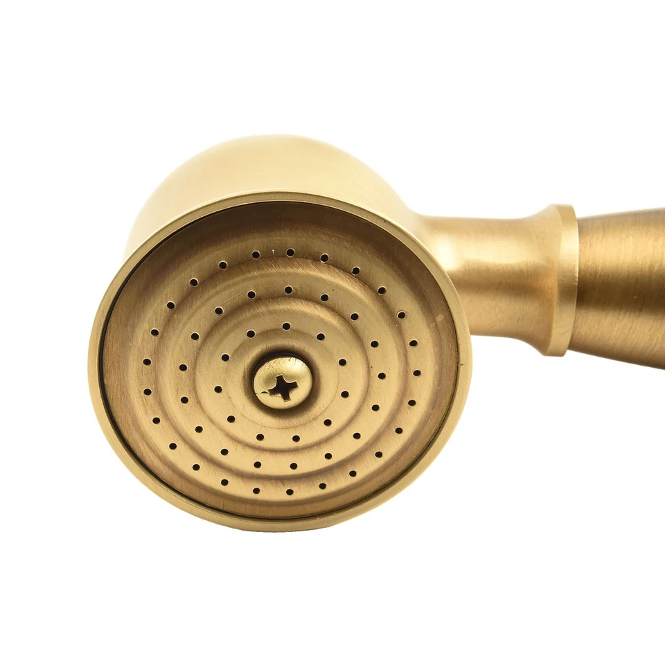 Badezimmer Handbrause Duschkopf 17,5 x 5 cm Messing abnehmbar rund Badezimmer - Bild 2 von 4