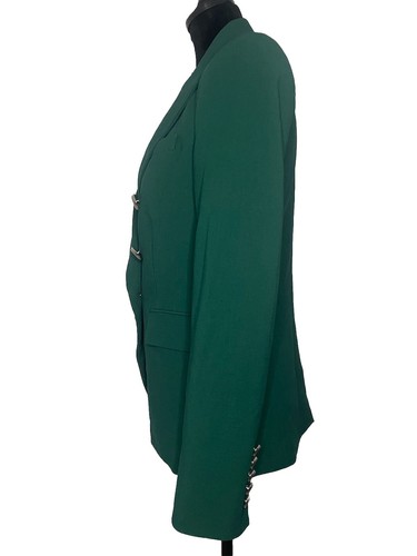 Veronica Beard Miller dicke Jacke grün Größe 4 zweireihiger Blazer 695 $ - Bild 3 von 11