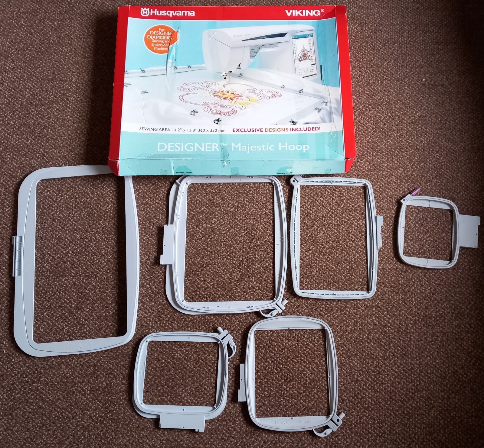 Husqvarna Viking Designer Diamond Embroidery Machine with 7 Hoops eBay