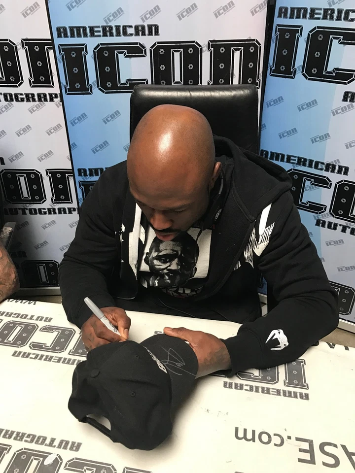 Joe Schilling & King Mo Signed Bellator KB Fight Worn Cornerman Used Hat BAS COA - Image 3 of 4