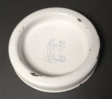 KER Sweden enamelware enamel child's dish, bowl 6.5" Diameter