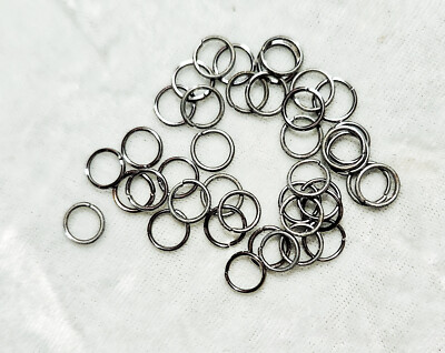 25 or 50 4 6 8 10mm Open Jump Rings gold silver copper bronze gunmetal Rose