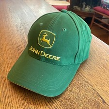 Men's JOHN DEERE Green Metal Buckle Strap Baseball Cap/Hat