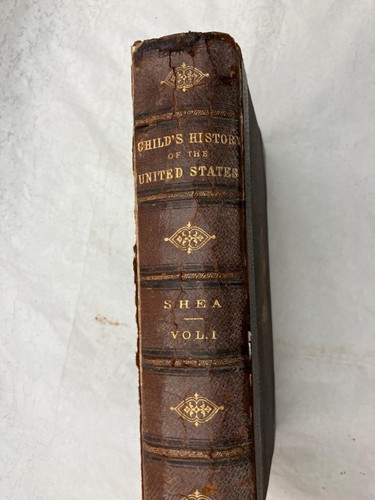 1872 CHILD'S HISTORY OF THE US Vol 1 by John G Shea Loaded w ENGRAVINGS - Picture 2 of 11