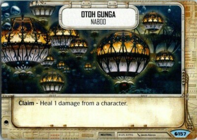Star Wars Destiny Spirit Of Rebellion Card #157 Otoh Gunga | eBay