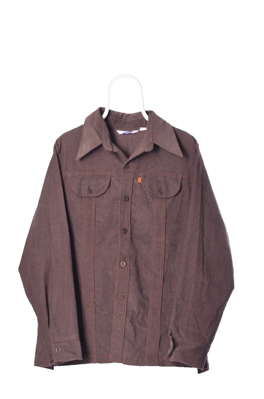 Tejido vaquero rockabilly de camisa de mangas largass Casual Vintage para Hombres