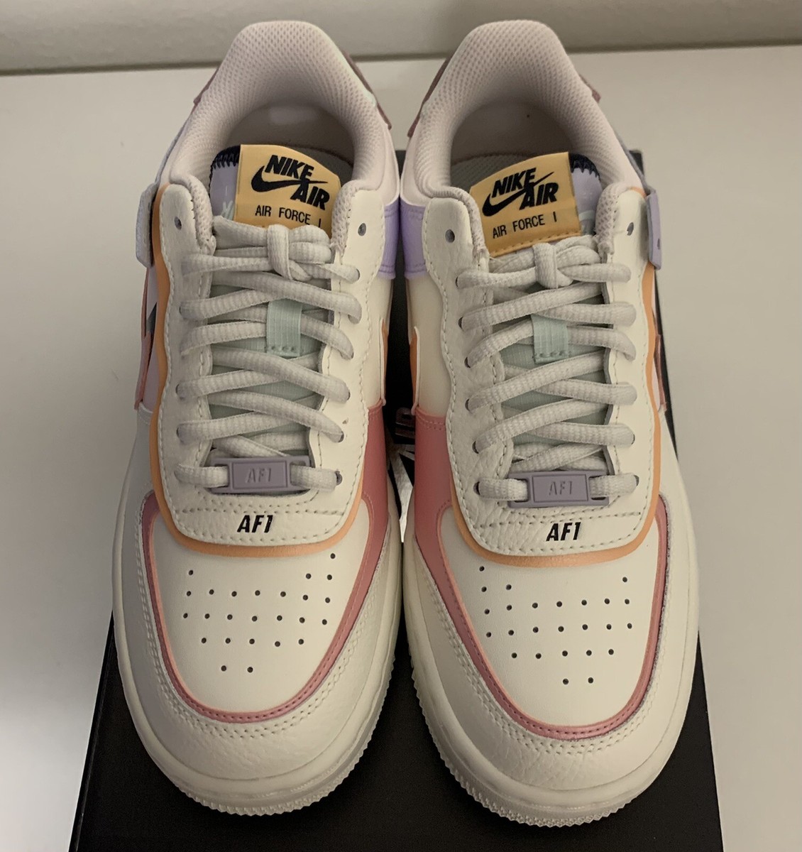 Nike Air Force Shadow Sail Pink Glaze Orange Chalk Women's Sz