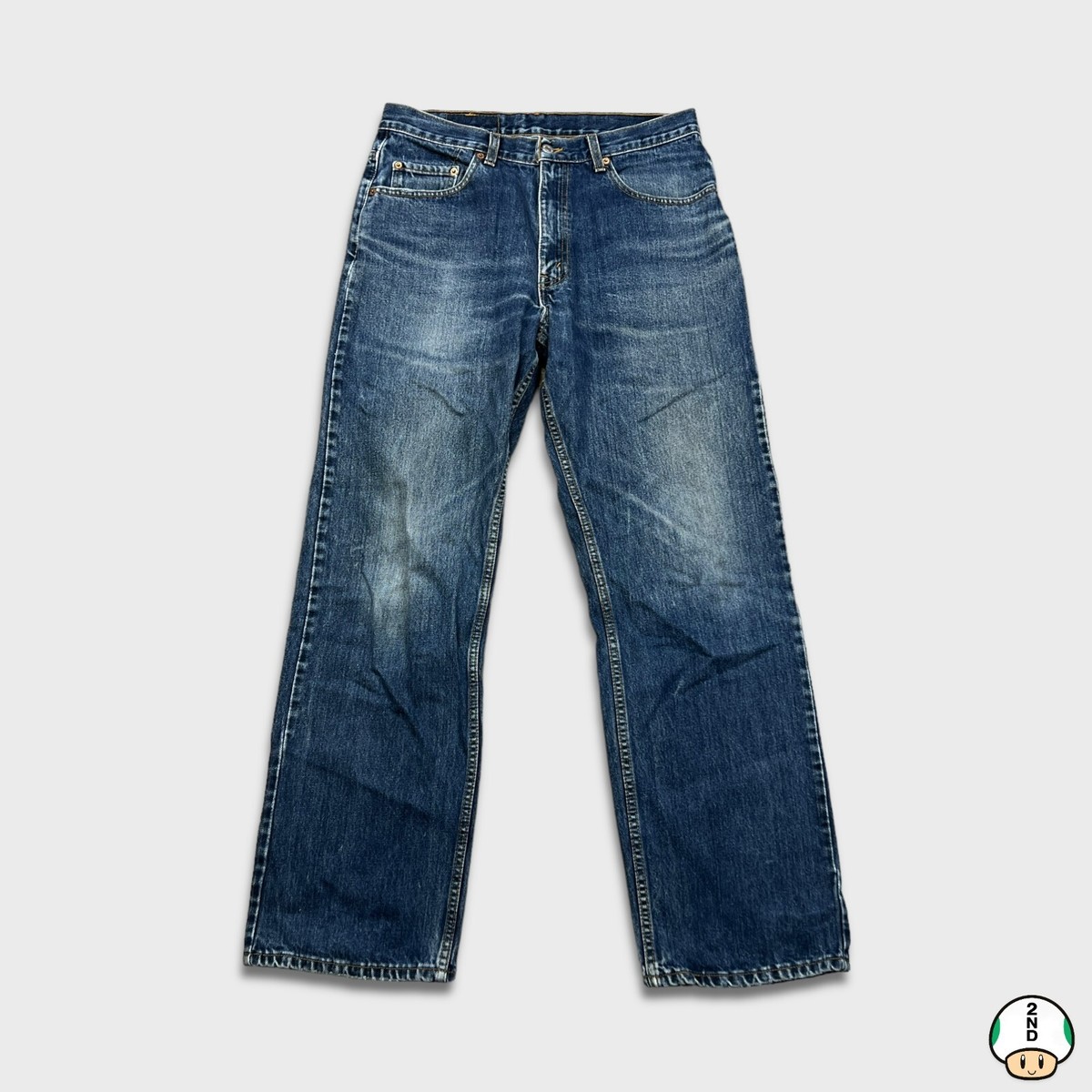Vintage 90s Levi's 528 Jeans Mens 33x31 Blue Metro Fit Dark Wash
