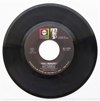 Ray Charles Don't Change On Me / Sweet Memories  7'' Vinyl Single ABC Records