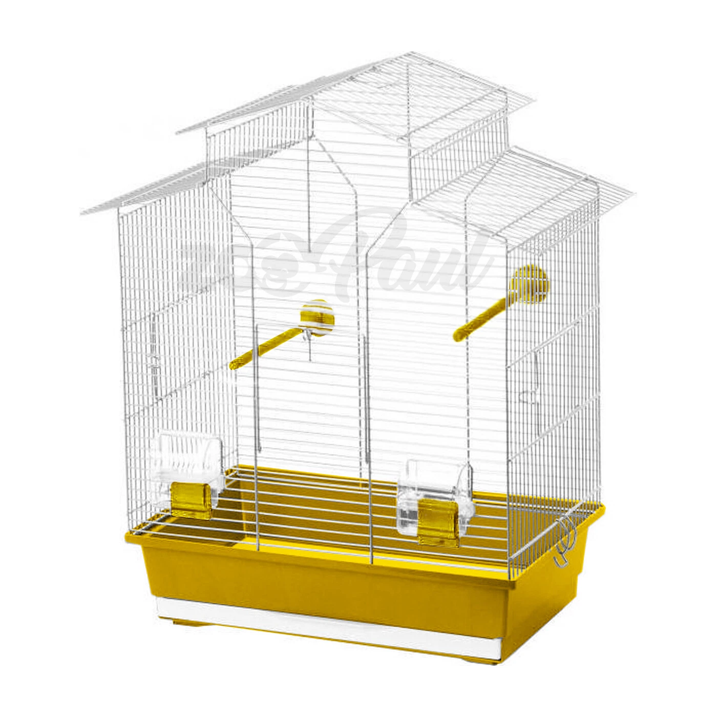 Bird Cage 60cm Yellow Budgie Vogelbauer Canaries Cage Budgerigar Cage