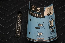 Vintage E-Z Eyelets and Prongs No 824 For Belts, Lacings, Drawstrings etc.