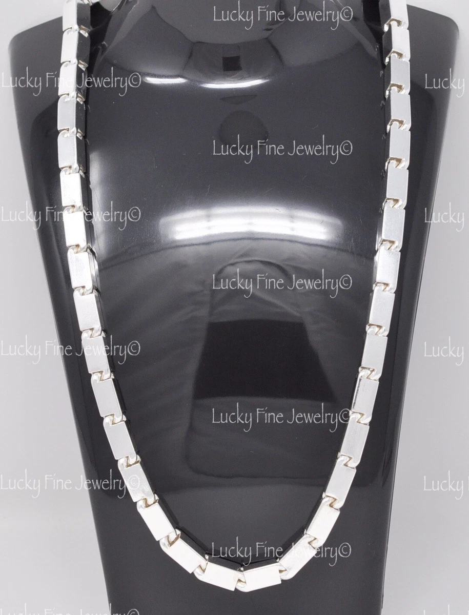 999 FINE silver Handmade Baht Box Chain Necklace Approx 95 100.00