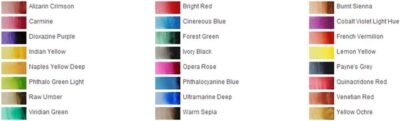 Sennelier - Aquarellfarbe - Set mit 24 halben Naepfchen