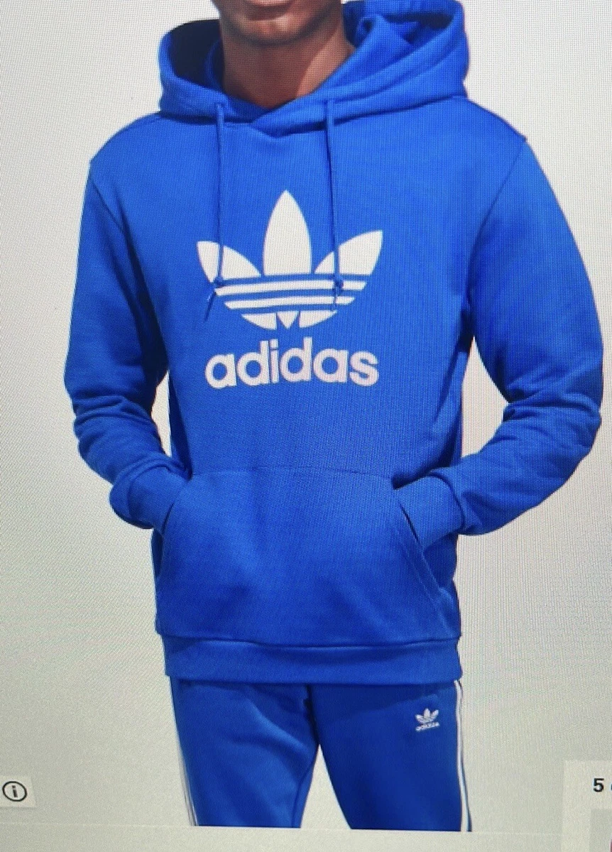 hoodie adidas trefoil blue