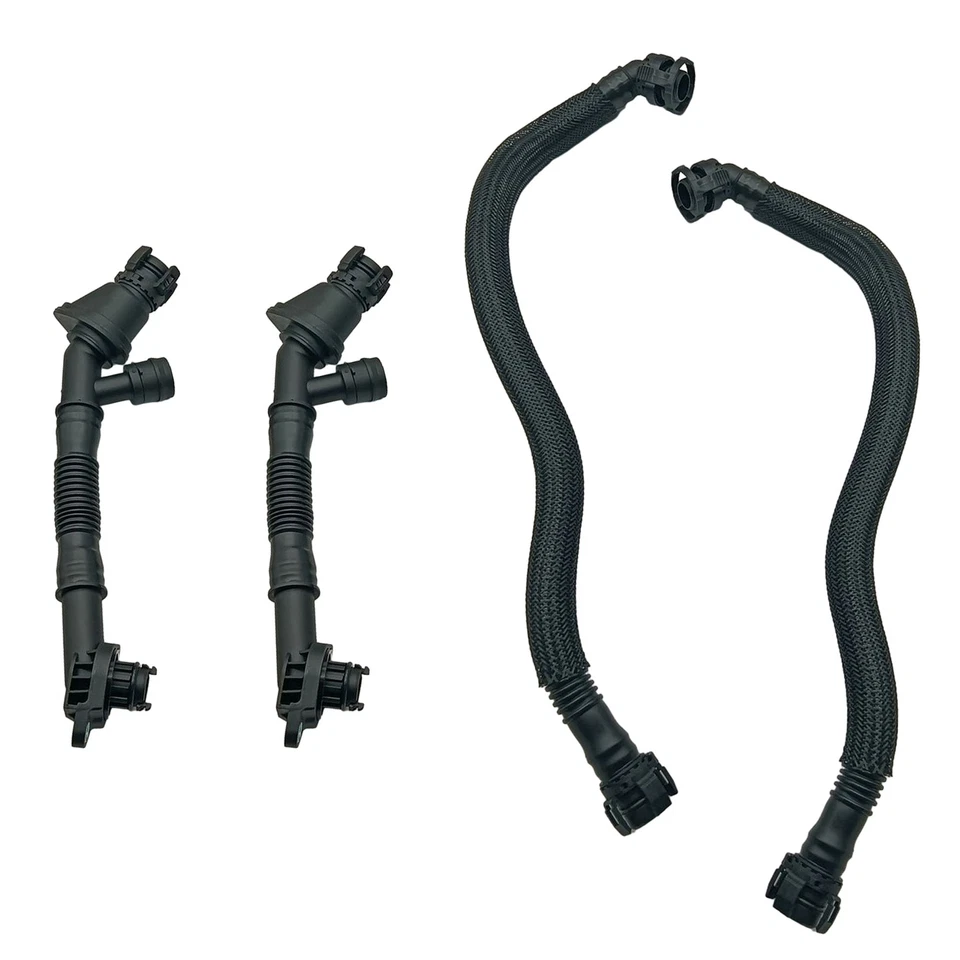 Manguera respirador cárter izquierda y derecha para BMW 550i 650i 750i 750Li X5 X6 4 piezas V8 Foto 3 de 4