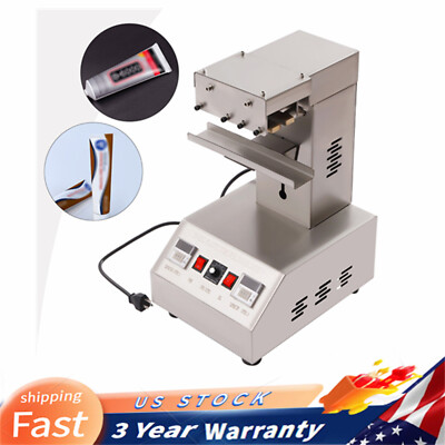 110V Adjustable Tube Sealing Machine Fits Composite Plastic Cosmetic Tube Sealer