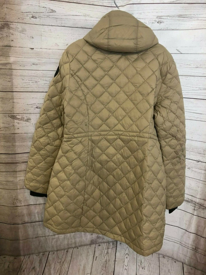 / Chaqueta acolchada para mujer Pajar Canada con capucha cremallera/frente a presión beige talla XXL Foto 4 de 4