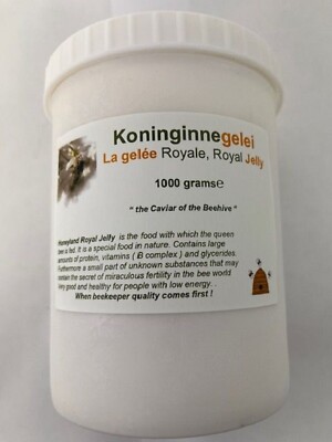 Royal Jelly , La Gelée Royale , Jalea Reale , Pappa real  Fresh.  1000 gram