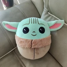 Baby Yoda Squishmallow Star Wars Jumbo 11” inch Mandalorian Plush Stuffed LARGE
