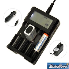 All-in-1 Universal Battery Charger Pack for AA, AAA, 9V, C, N, RCR123, 18650 (S)