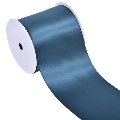 Teal Double Faced Satin Ribbon 3 Inch 10 Yards Great for Crafts Bows Flower B...