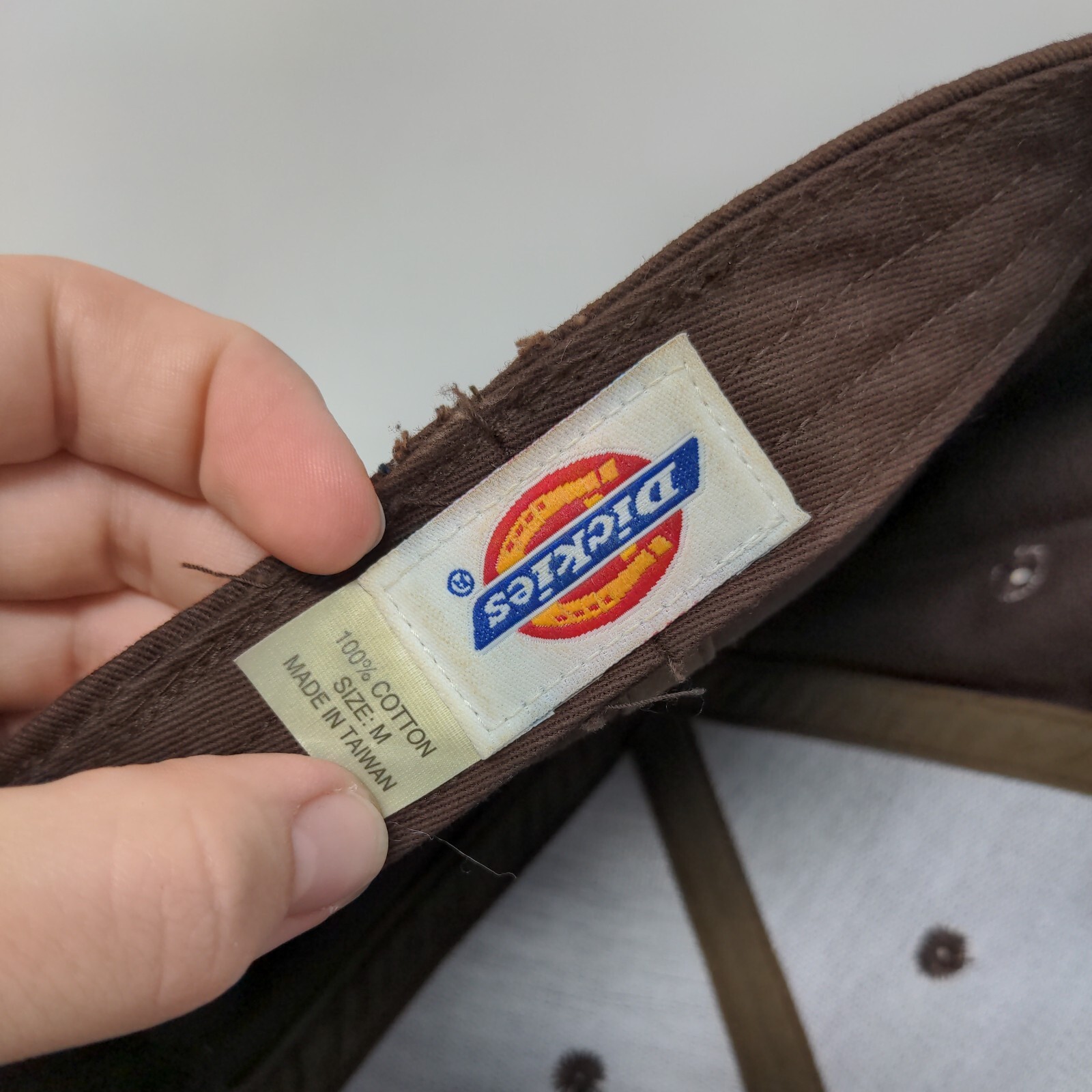 Dickies Work Clothes Patch Fitted Hat Brown Mediu… - image 7