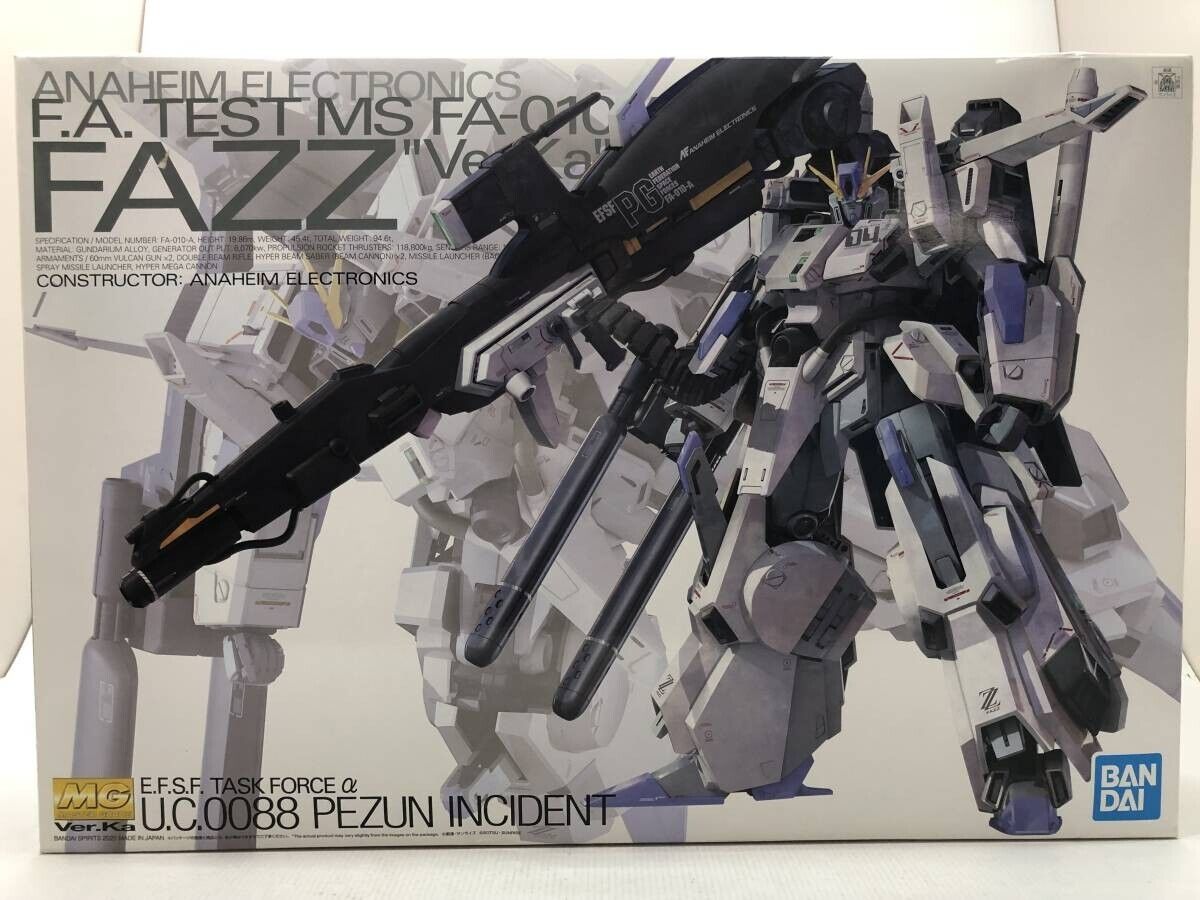 MG Mobile Suit Gundam Sentinel FAZZ Ver.Ka 1/100 Scale Color-Coded Plastic  Model