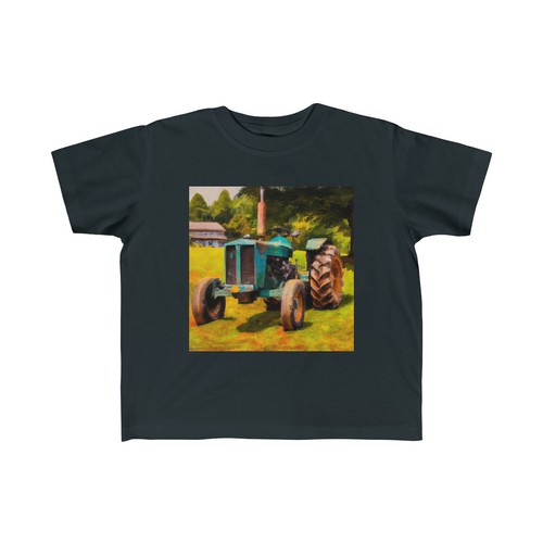 Toddler T Shirt Kids 100% Cotton Tee Old School Tractor Graphic Farm Outdoors - Picture 6 of 9