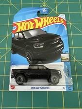 2024 HOT WHEELS 2020 DODGE RAM 1500 REBEL PICKUP TRUCK FACTORY FRESH 3/10 BLACK
