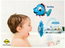 Kel-gar Tubbly Bubbly Kids Bath Tub Safety Inflatable Faucet Cover Smiley Fish