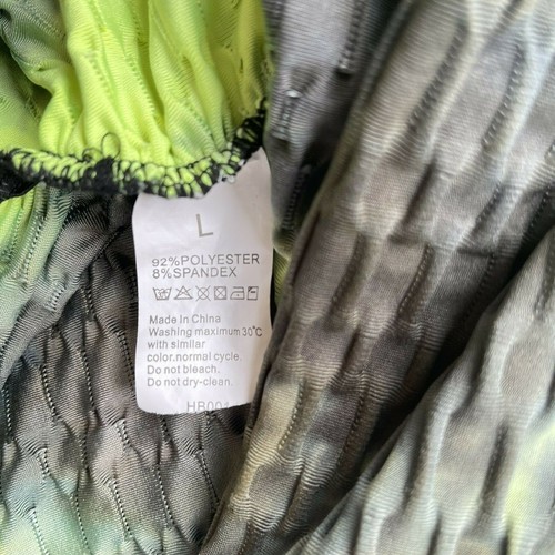 Leggings Booty Butt Lifting Tg L Scrunch Vita Alta Texturizzato Tik Tok Grigio Giallo - Foto 5 di 7